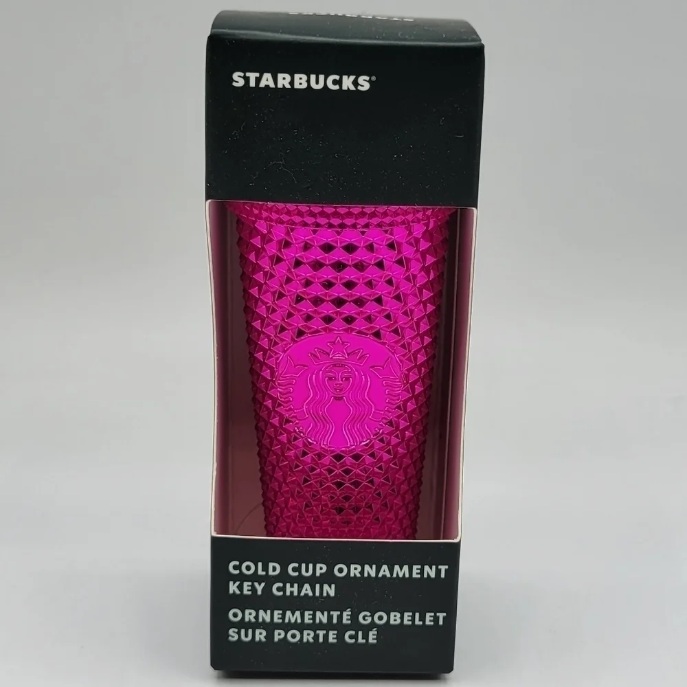 Starbucks Sangria Bling Studded Keychain Ornament Holiday 2022